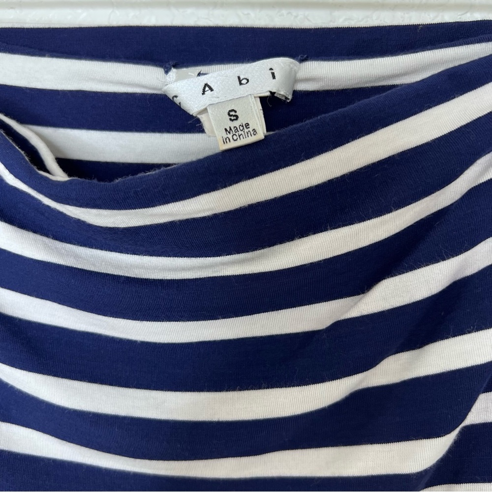 Cabi 789 Blaine Tube Top or Skirt Women's Size Navy Blue & White Striped - Picture 5 of 7